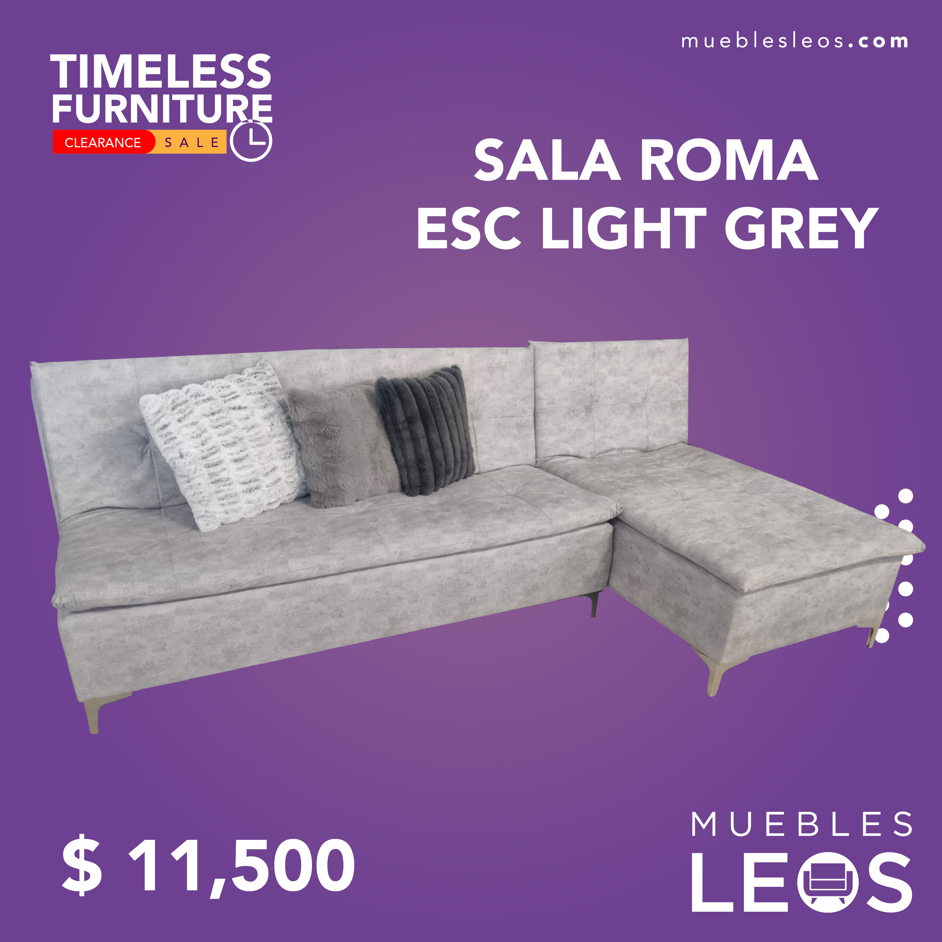 SALA ROMA ESC LIGHT GREY