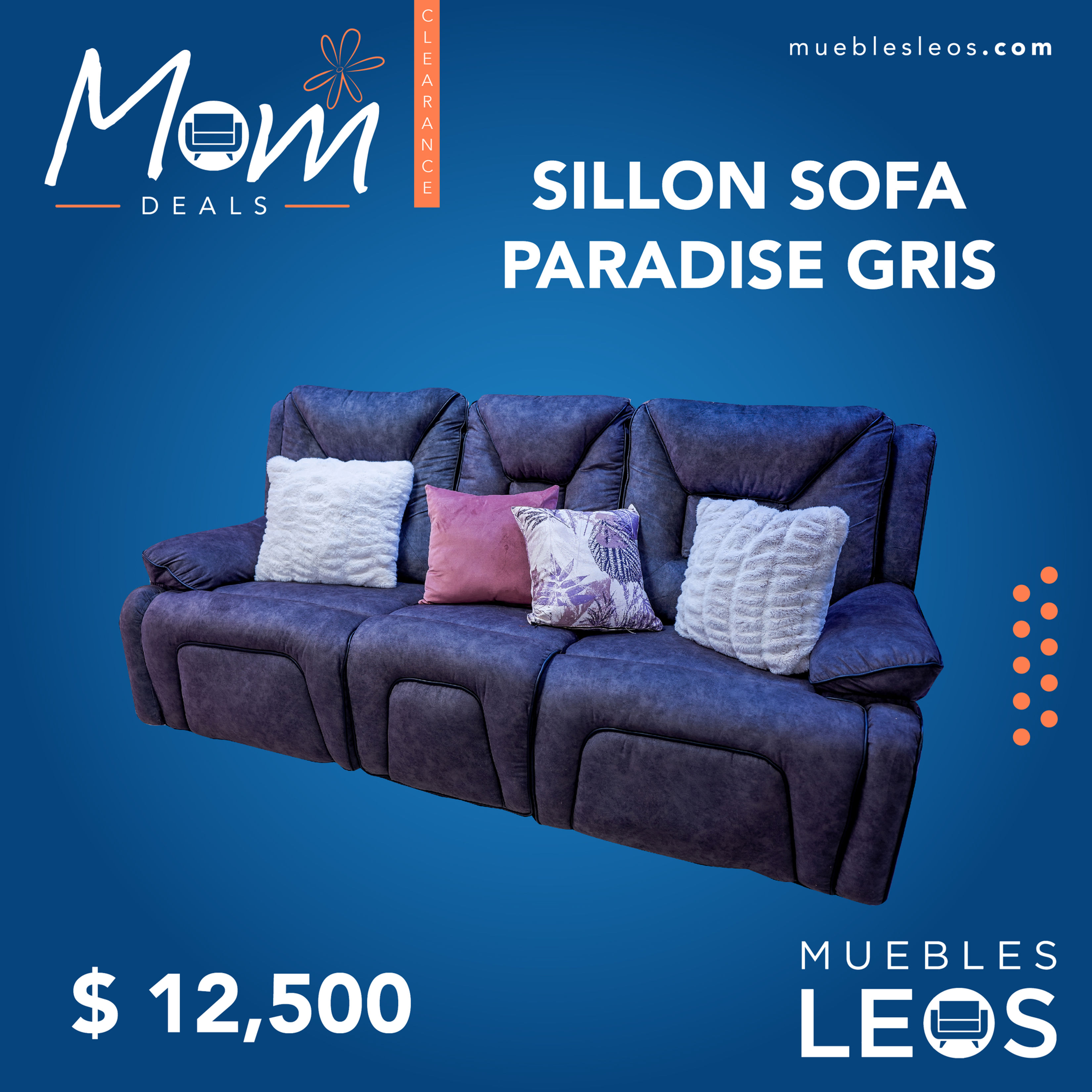 SILLON SOFA PARADISE GRIS
