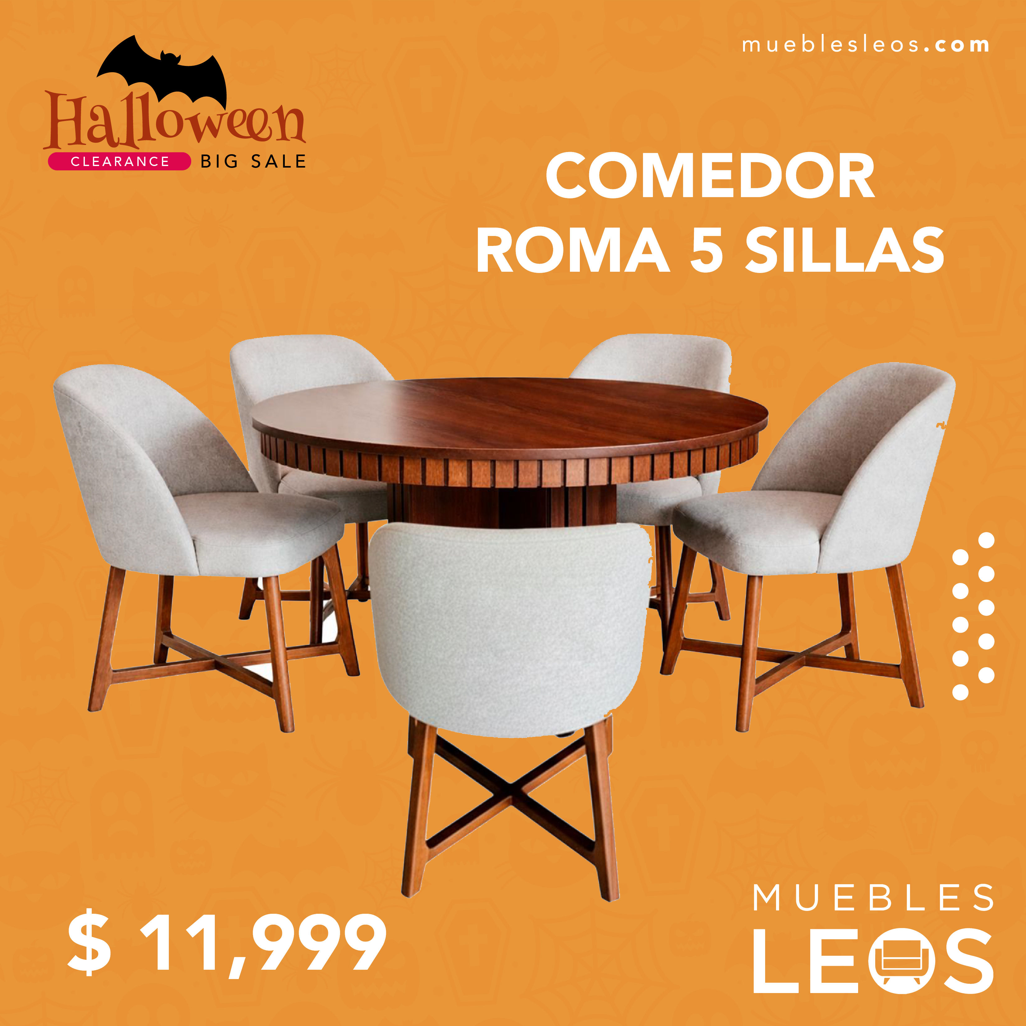 COMEDOR ROMA 5 SILLAS