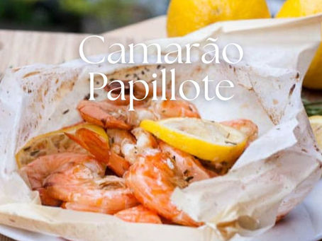 Receita de pacote de papel alumínio para camarão assado