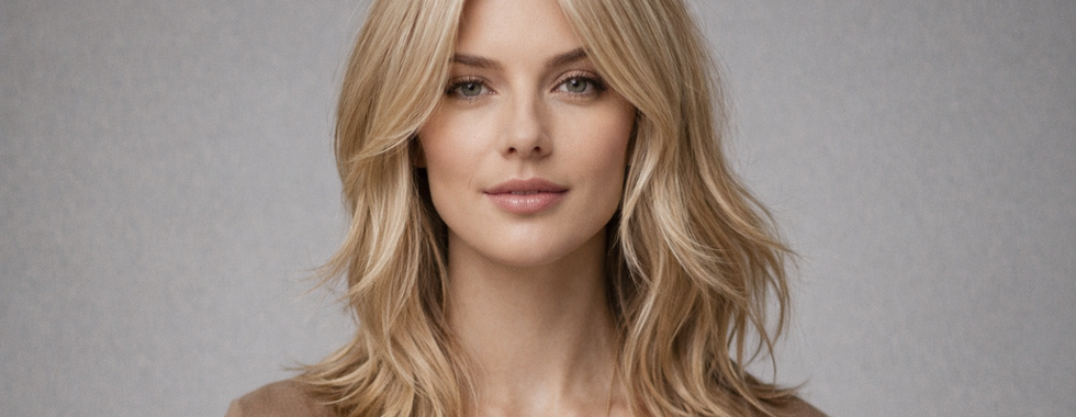 Corte médio desfiado atemporal, com movimento e elegância natural.