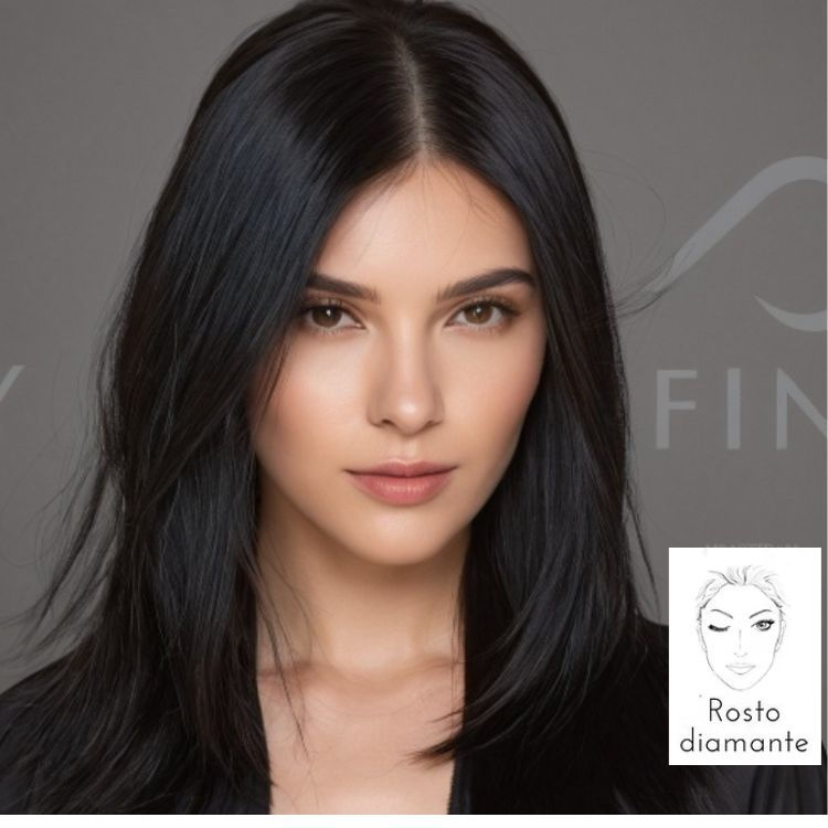 corte cabelo feminino rosto diamante