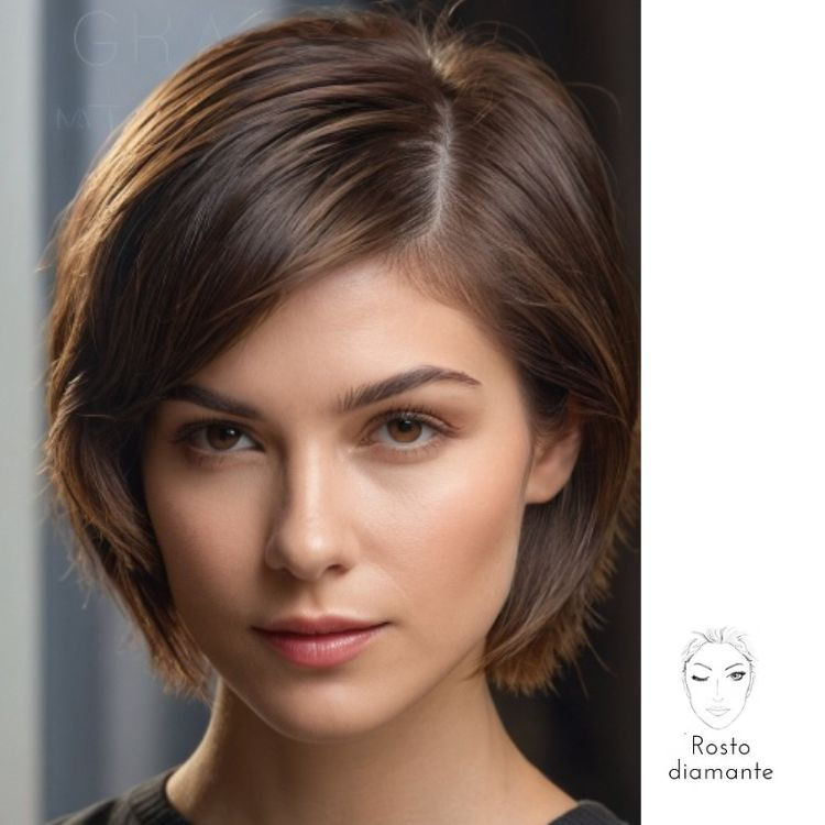 corte cabelo feminino rosto diamante