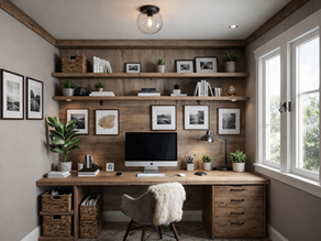 Home office isolado / dedicado ao trabalho