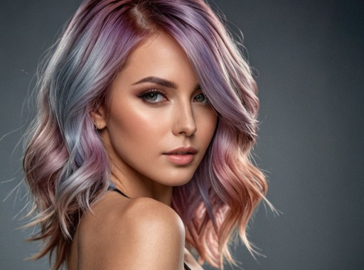 Médio em camadas com coloração criativa