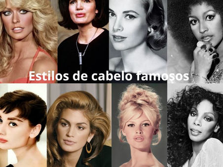 ESTILOS E CORTES FAMOSOS DE CABELO FEMININO