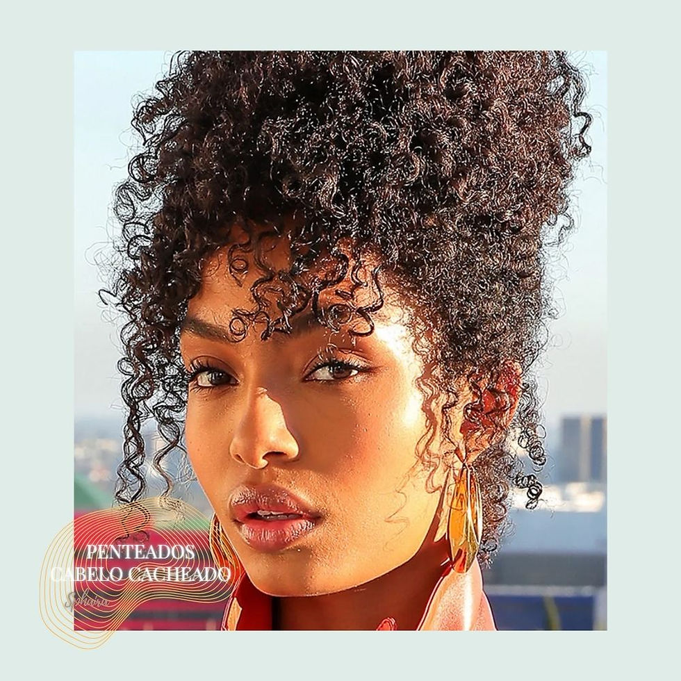 Ideias de Penteados para cabelo cacheado (presos)