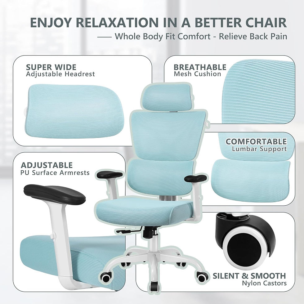 Thumbnail: Winrise Office Chair Ergonomic Desk Chair