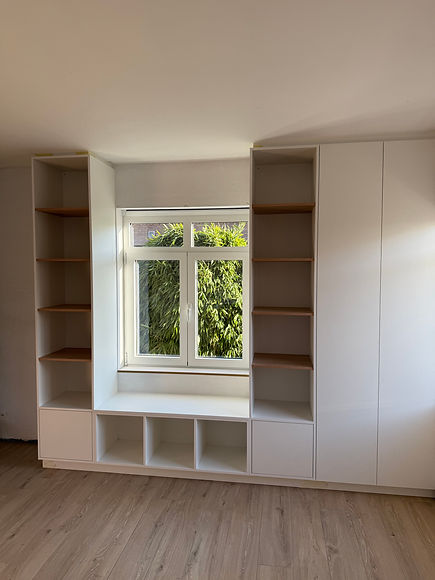 kast op maat open wand raam