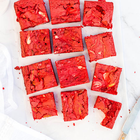 Red velvet cheesecake brownies 
