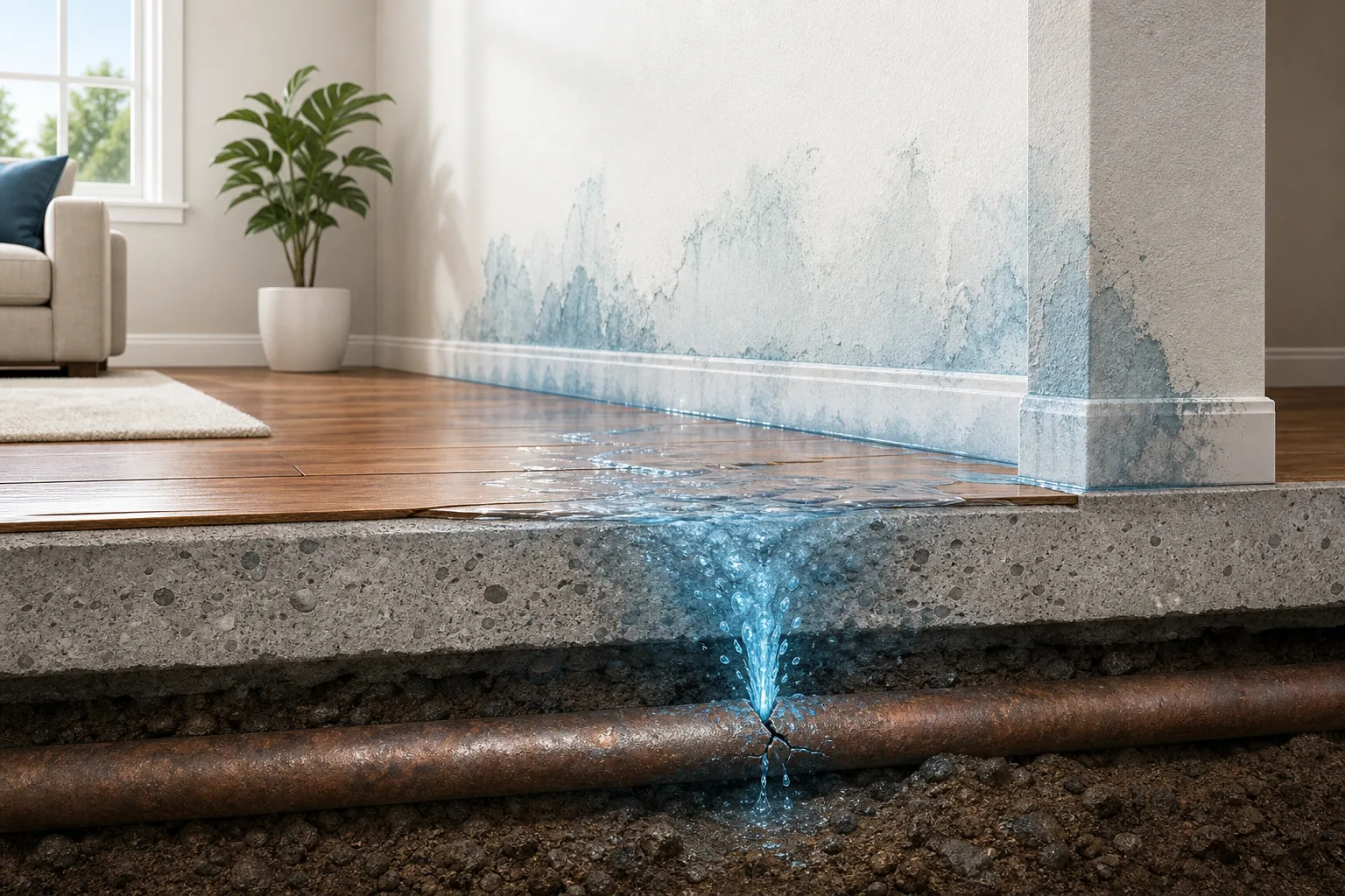 Slab Leak: Signs, Causes, Detection, Repair & Cost Guide