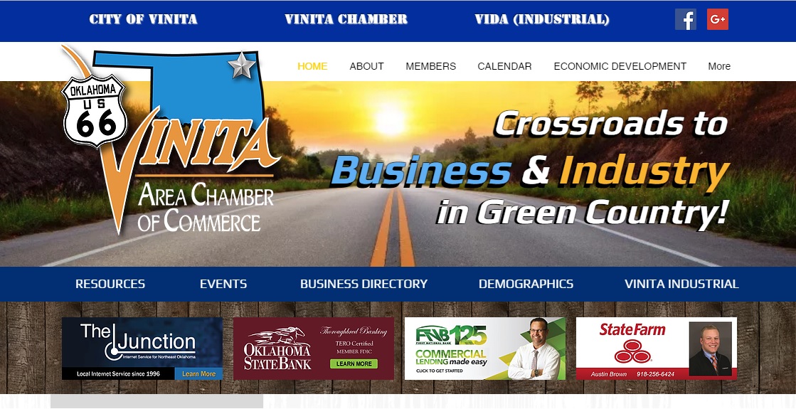 Vinita OK Vinita Area Chamber of Commerce a Chamber Of Commerce