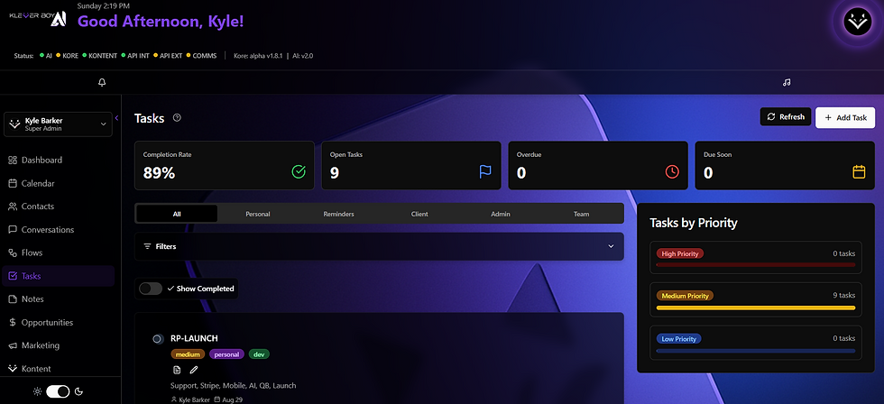 Klever Kore Organize