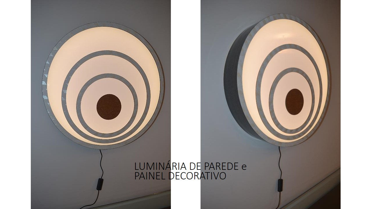 Luminária-PROMOÇÃO-ABAJUR de parede e painel decorativo 58cm x 10cm