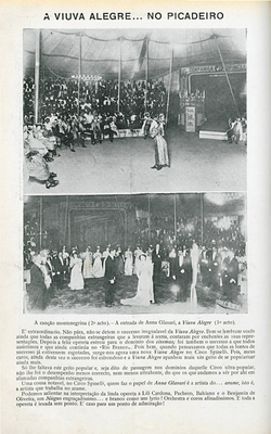 "A Viuva Alegre... no Picadeiro", revista Fon-Fon, 1910