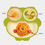 Thumbnail: Baby Dining Plate Food Grade Silicone Cute Owl Shape Children Dishes Suction Pl