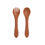 Thumbnail: 2 Pcs/Set Soft Silicone Baby Spoon Fork