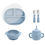 Thumbnail: 2/3/4/5/7Pcs Silicone Baby Feeding Sets BPA Free Suction Bowl Plate Spoon Fork 