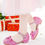 Thumbnail: Girls Bow & Rhinestone Decor Ankle Strap Heeled Sandals For Party