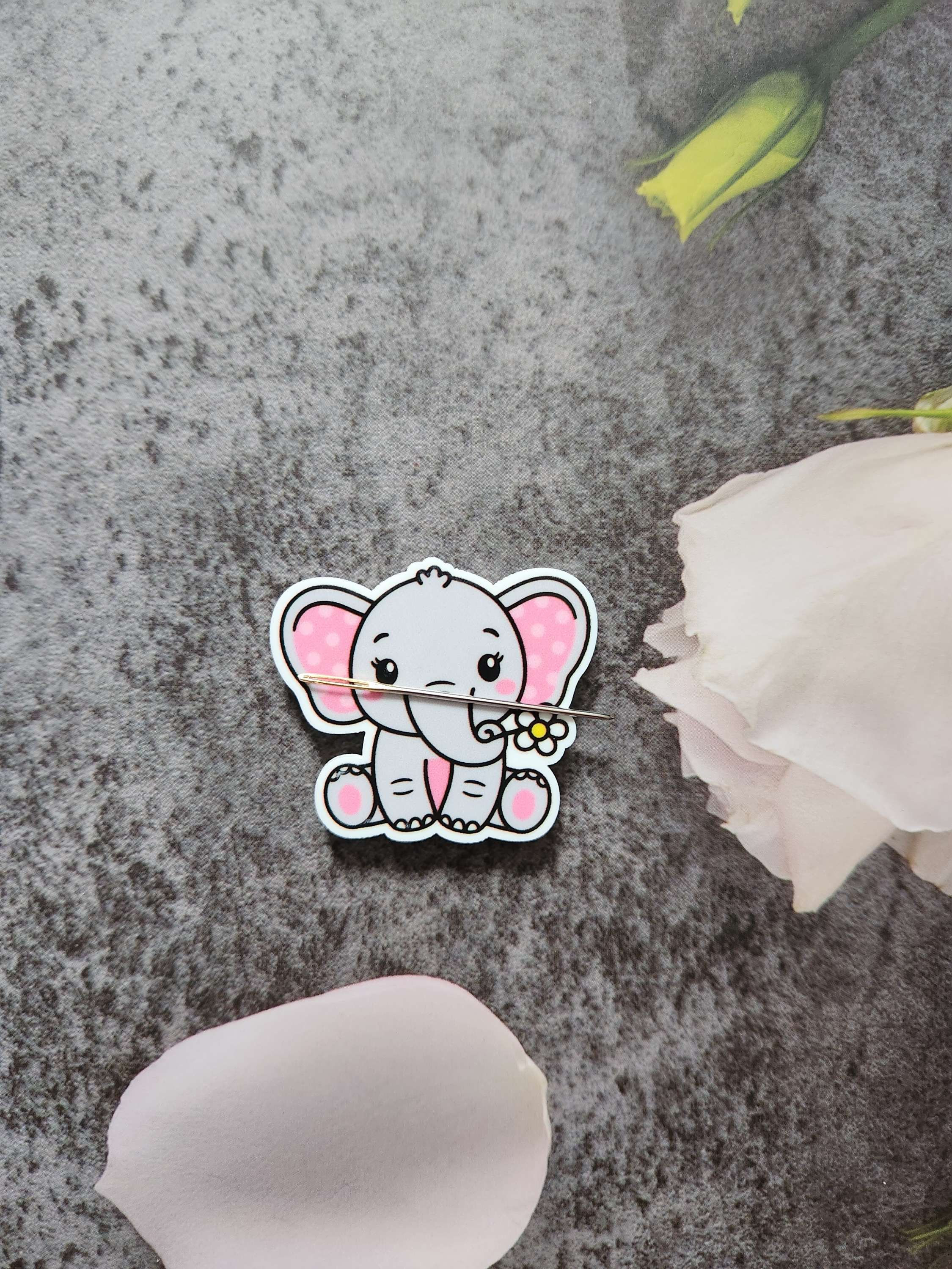 Floral Elephant Needle Minder