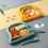 Thumbnail: 4pcs Set Baby Dinosaur Tableware Children's Dinner Plate Grid Home Creative Car