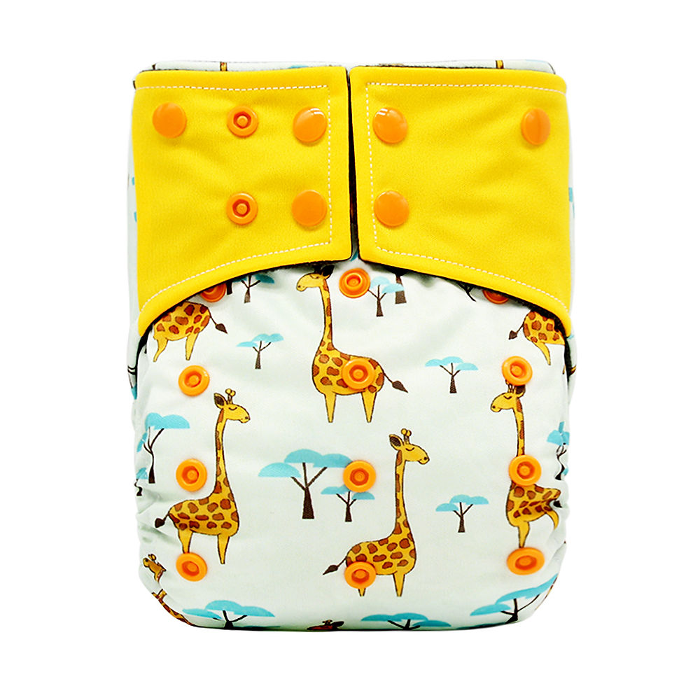 Thumbnail: Baby washable leak-proof bamboo charcoal pocket cloth diapers
