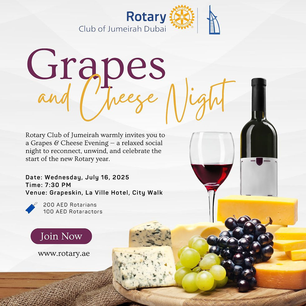 Rotary Club of Jumeirah - Grapes and Wine Night