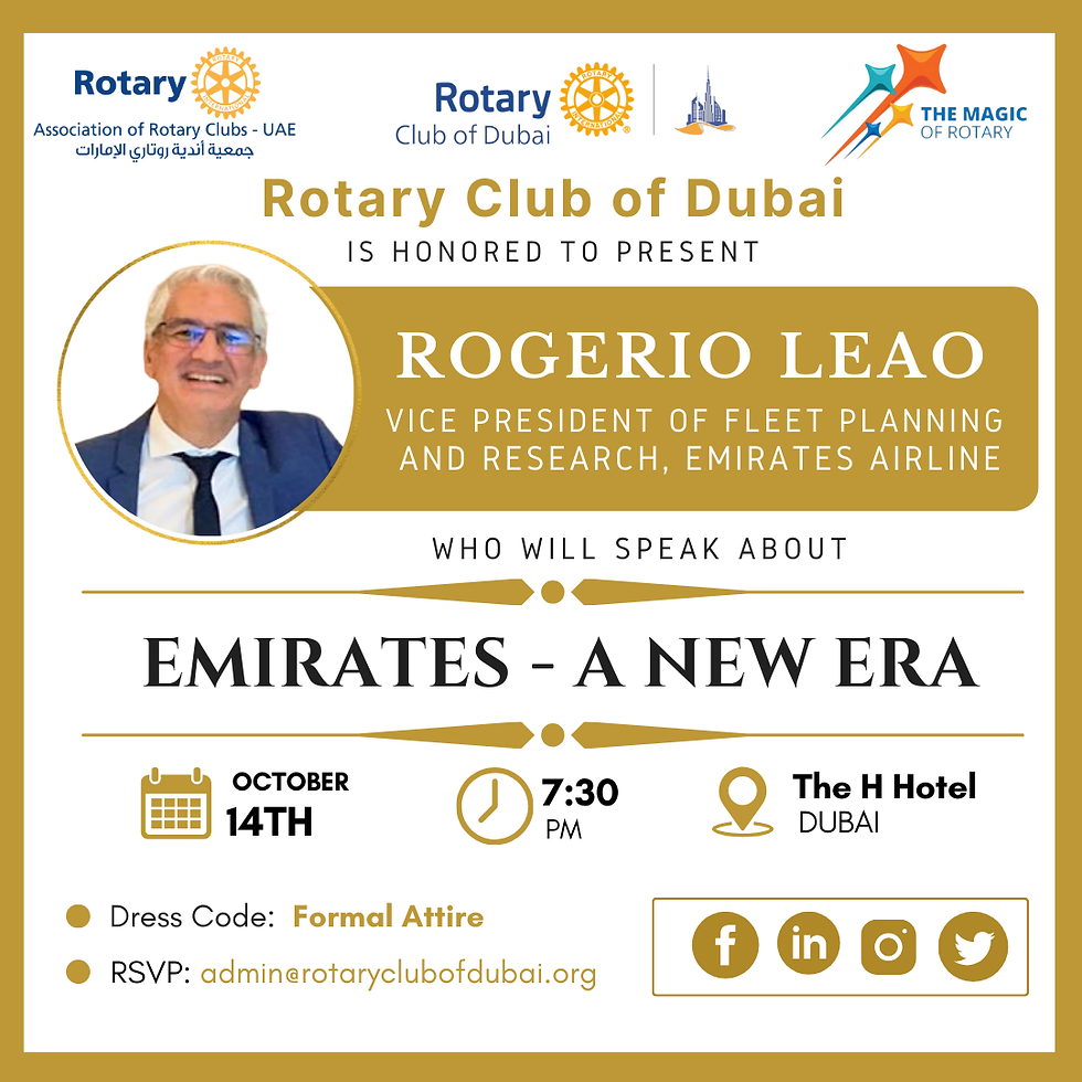 Rotary Club of Dubai Fellowship Meeting