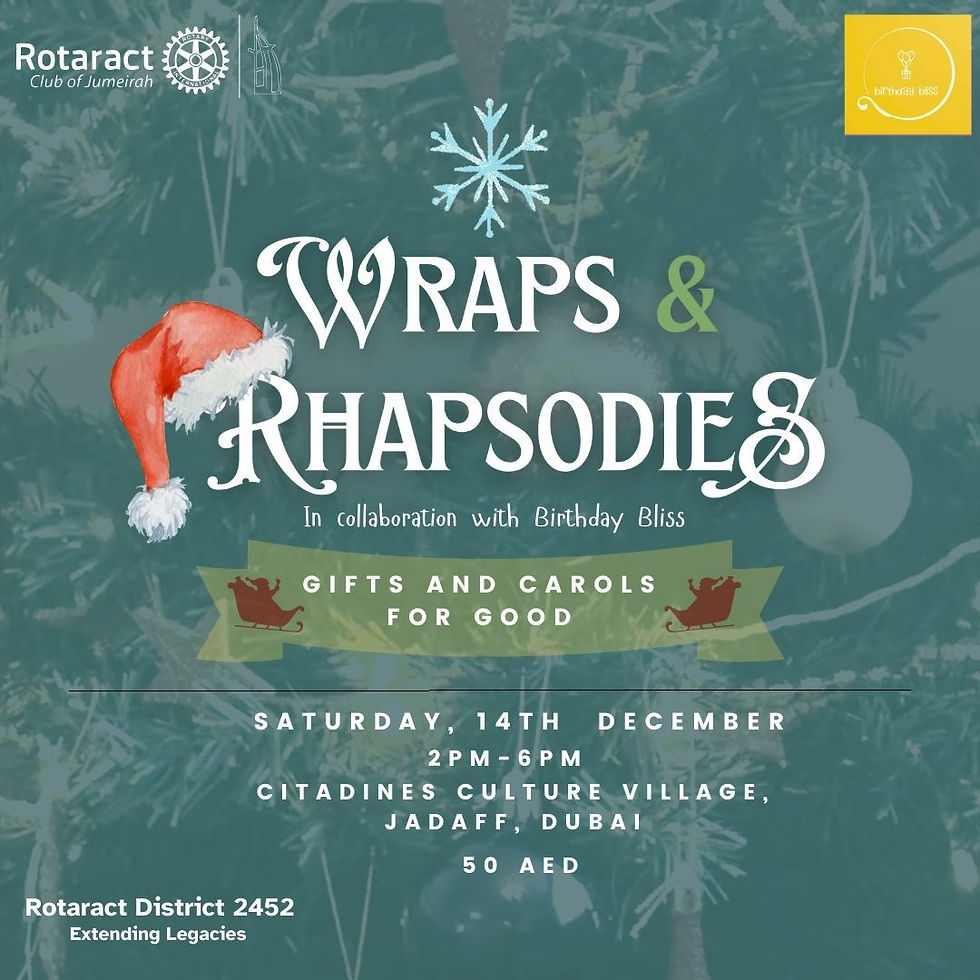 Rotaract Club of Jumeirah - Wraps & Rhapsodies