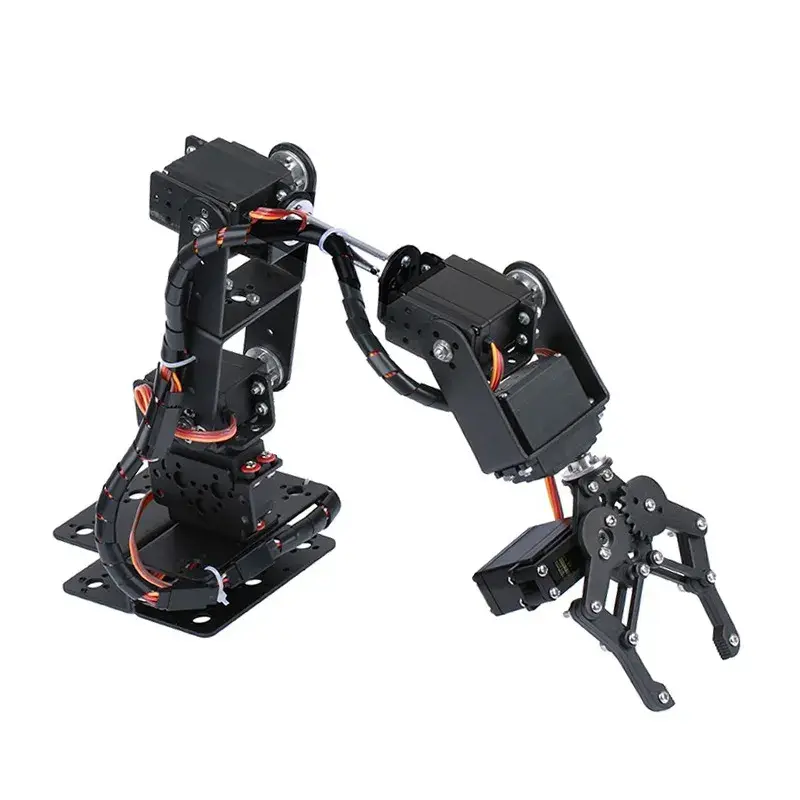 360° 6 DOF Robot Arm Kit: MG996R, Arduino, PS2 Programmable