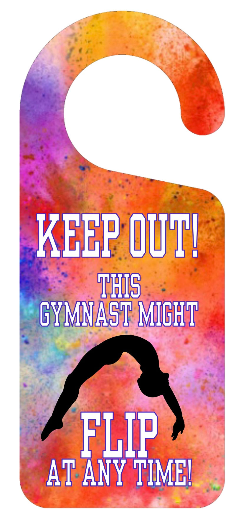 New Gymnast Door Hanger