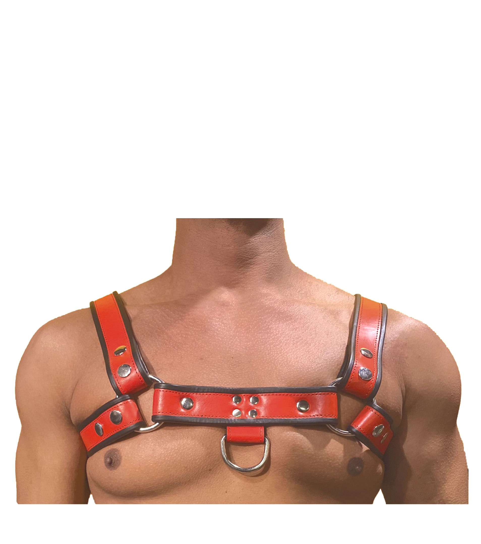 Harnais en cuir Borisboy Heros - Rouge