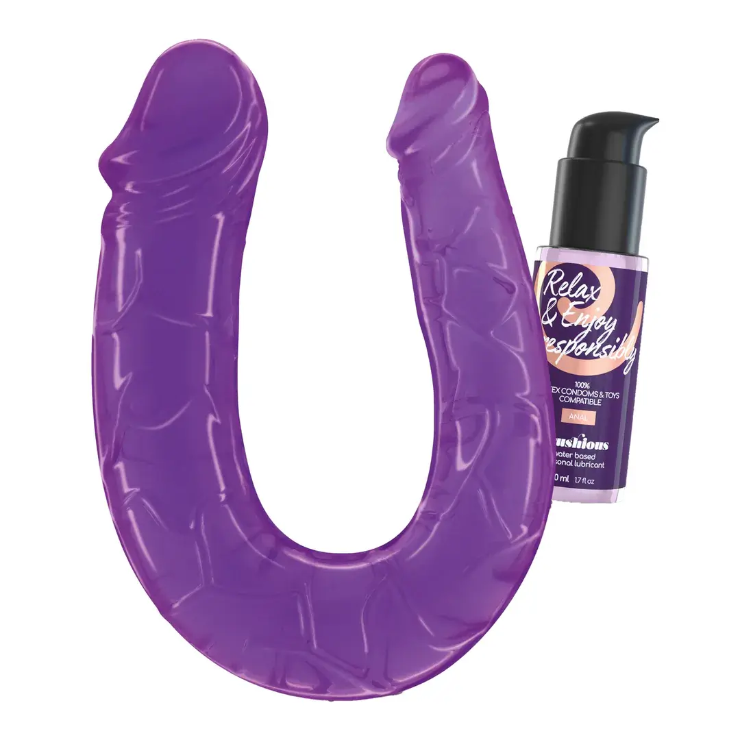Crushious deep diver double dildo purple