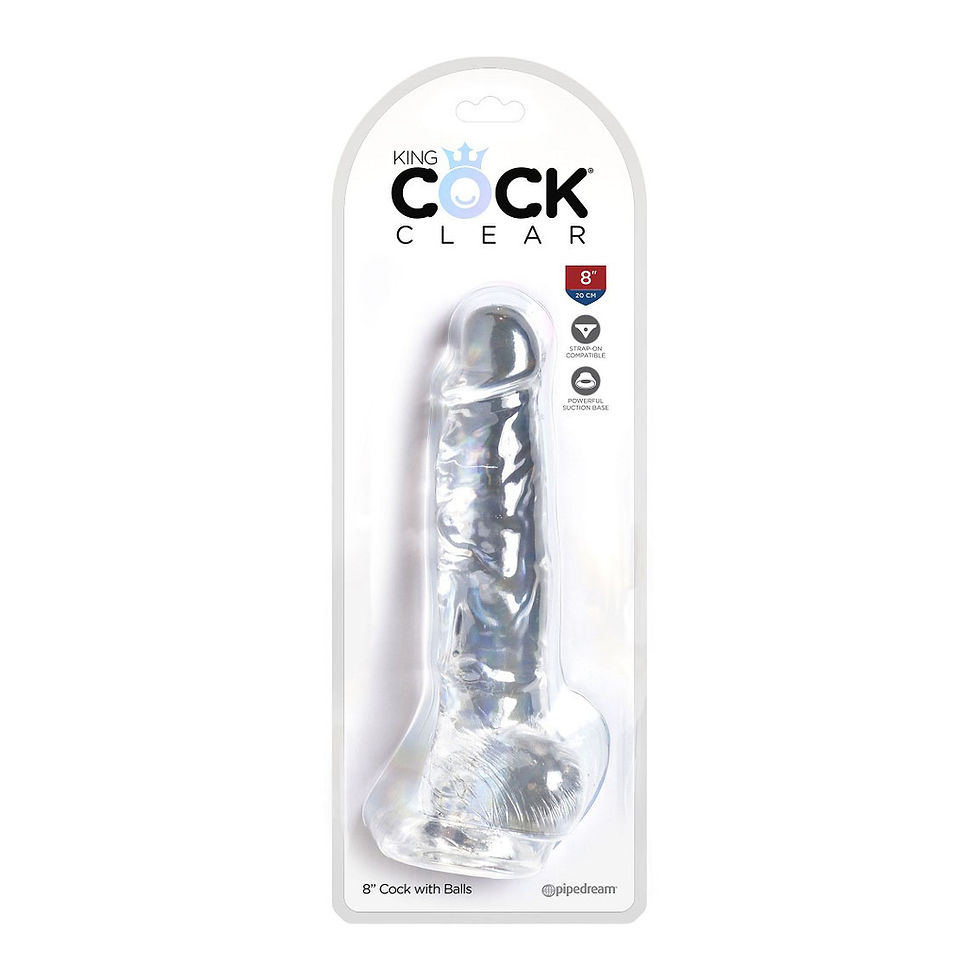 Miniature : King Cock - Boules Cock Clear de 8 pouces