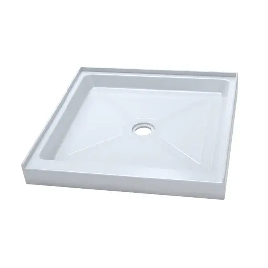SP-RE3636-white-Square Acrylic Shower Bases