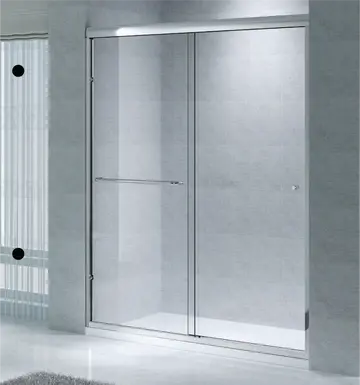 CK-6BP6072CH1-Semi-frameless Bypass Sliding Shower Doors