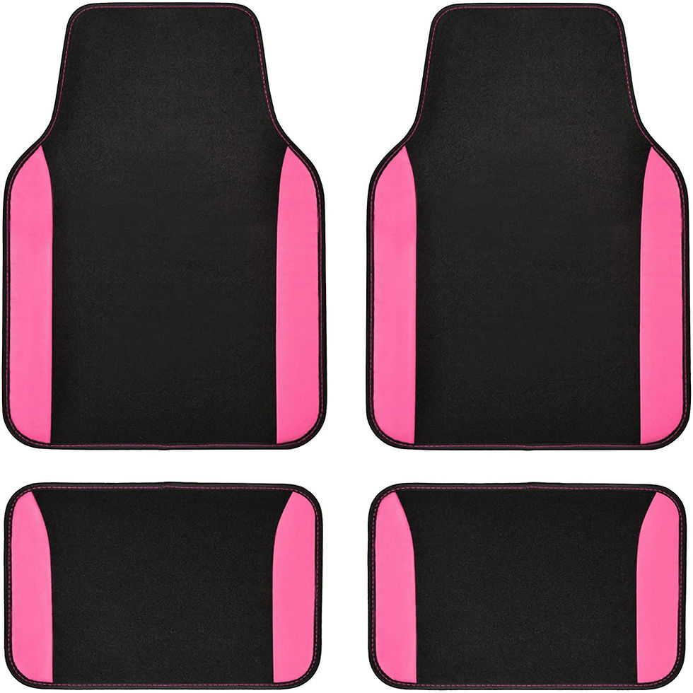 Thumbnail: Flying Banner car seat Covers Combo Pack Set Universal Pink Black