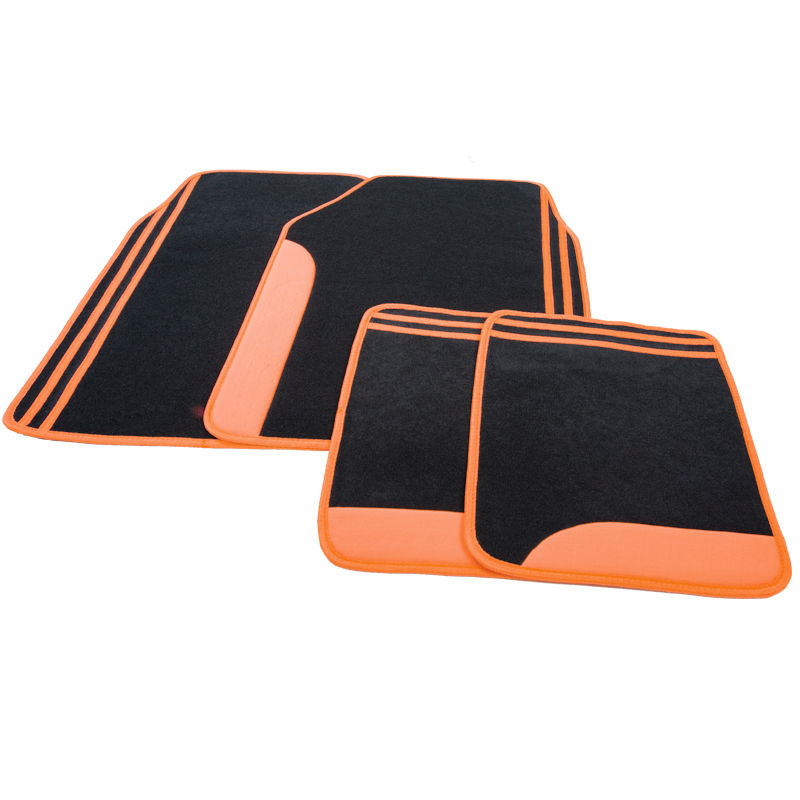 Thumbnail: Flying banner butterfly car floor mats universal fit organge black