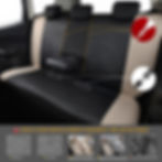 Thumbnail: Flying banner neoprene bench seat covers universal fit beige black