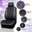 Thumbnail: CAR GRAND Bling Leather Car Seat Covers Front Pair Rhinestone Diamond Purple