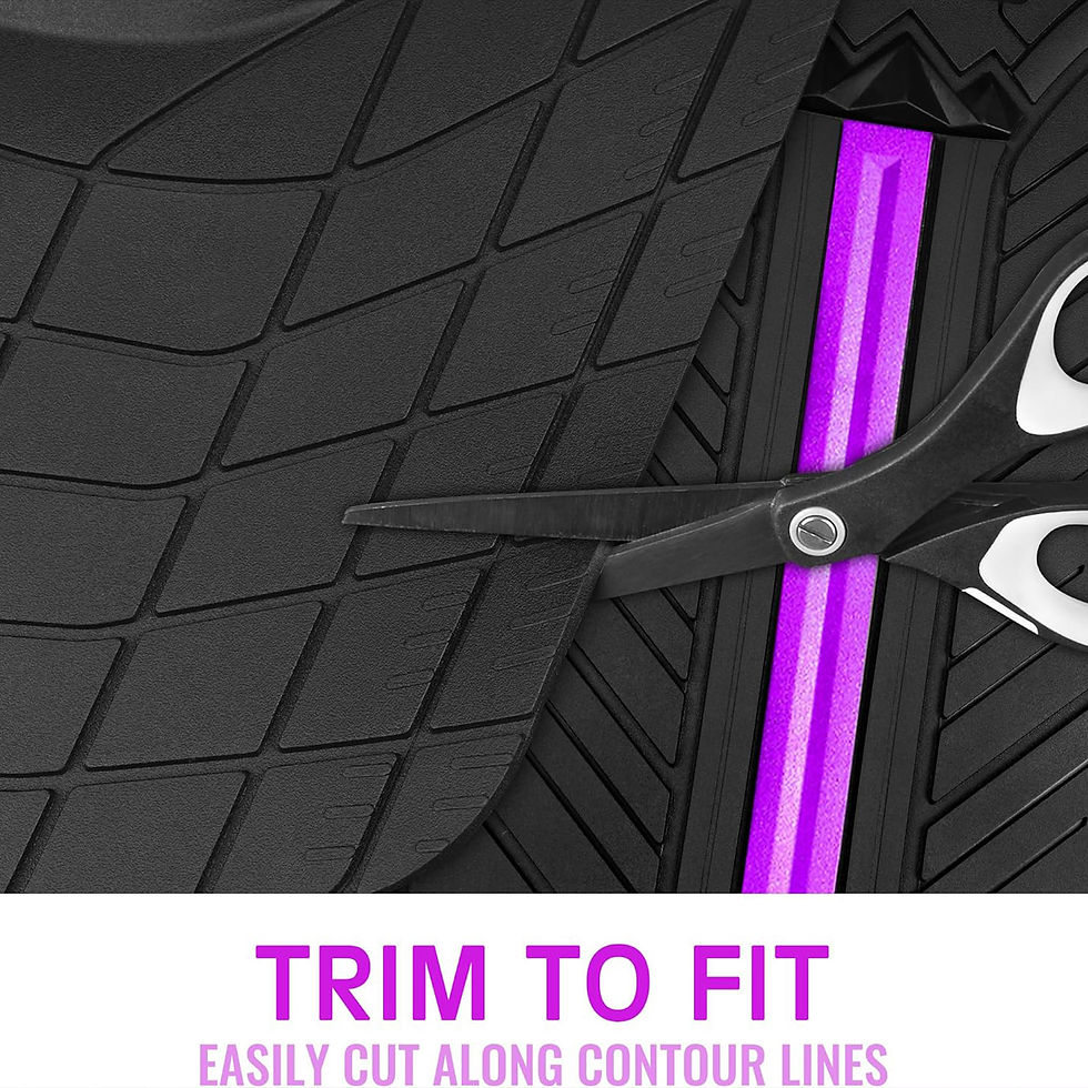 Thumbnail: CAR GRAND Heavy Rubber Car Floor Mats, Deep Dish All Weather Purple