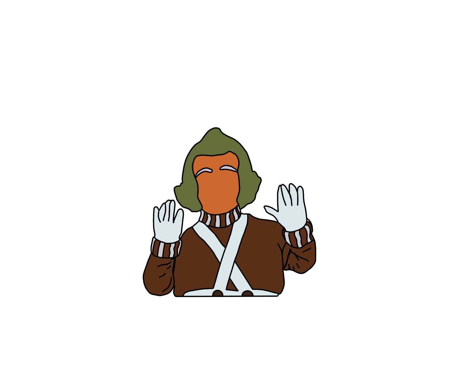 Oompa loompa sticker