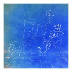 _EYES CLOSED 1_  digital drawing on photograph-print  20_x 20_(0.50 x 0.50 mts)  2020 limi