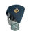 Thumbnail: Petrol blue beanie with faux label