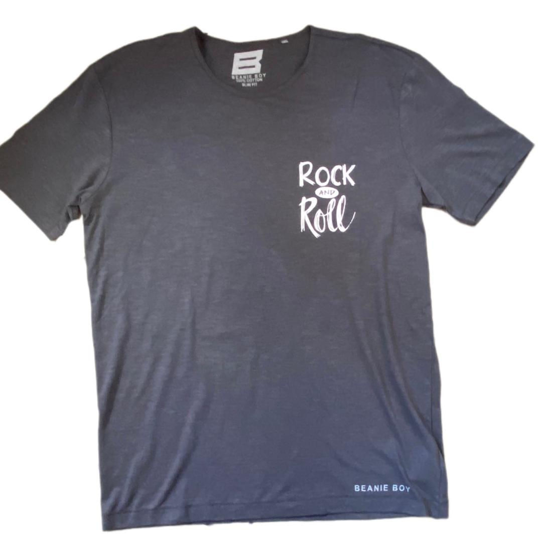 Slate Grey Rock & Roll slim fit T-shirt