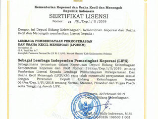 LP2UKM Banjarmasin Raih Lisensi Resmi sebagai Lembaga Pemeringkat Koperasi Independent