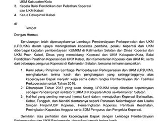 KERJASAMA LP2UKM BANJARMASIN DENGAN INSTANSI/LEMBAGA TERKAIT TAHUN 2016