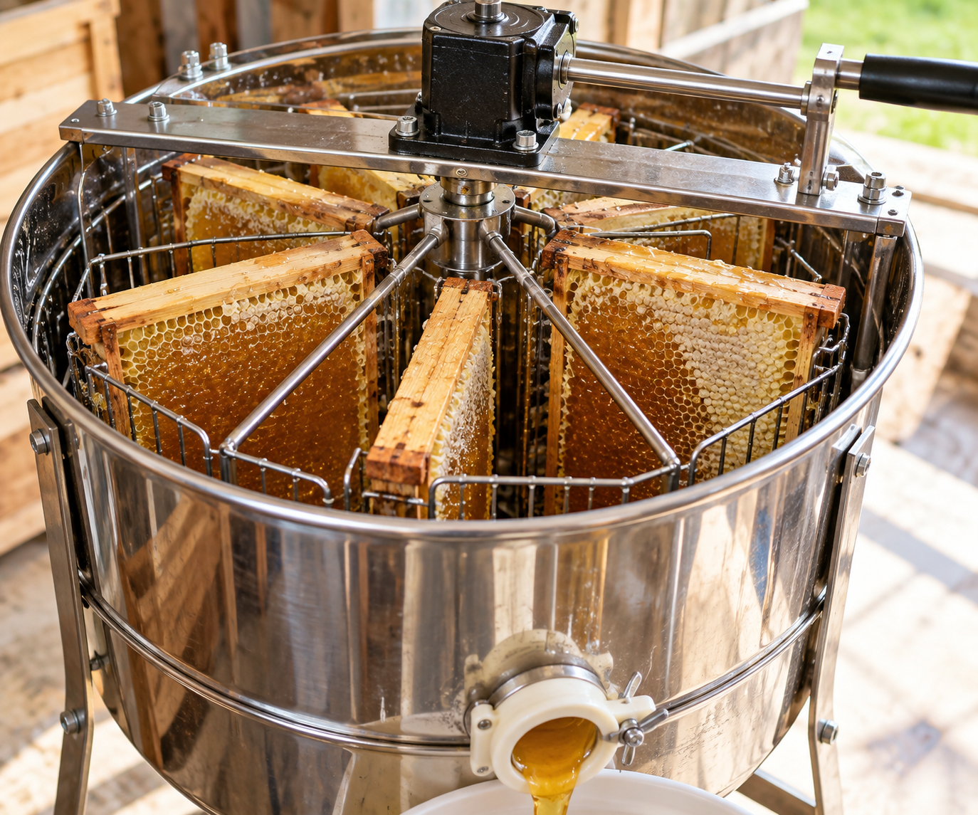 Honey extractor machine
