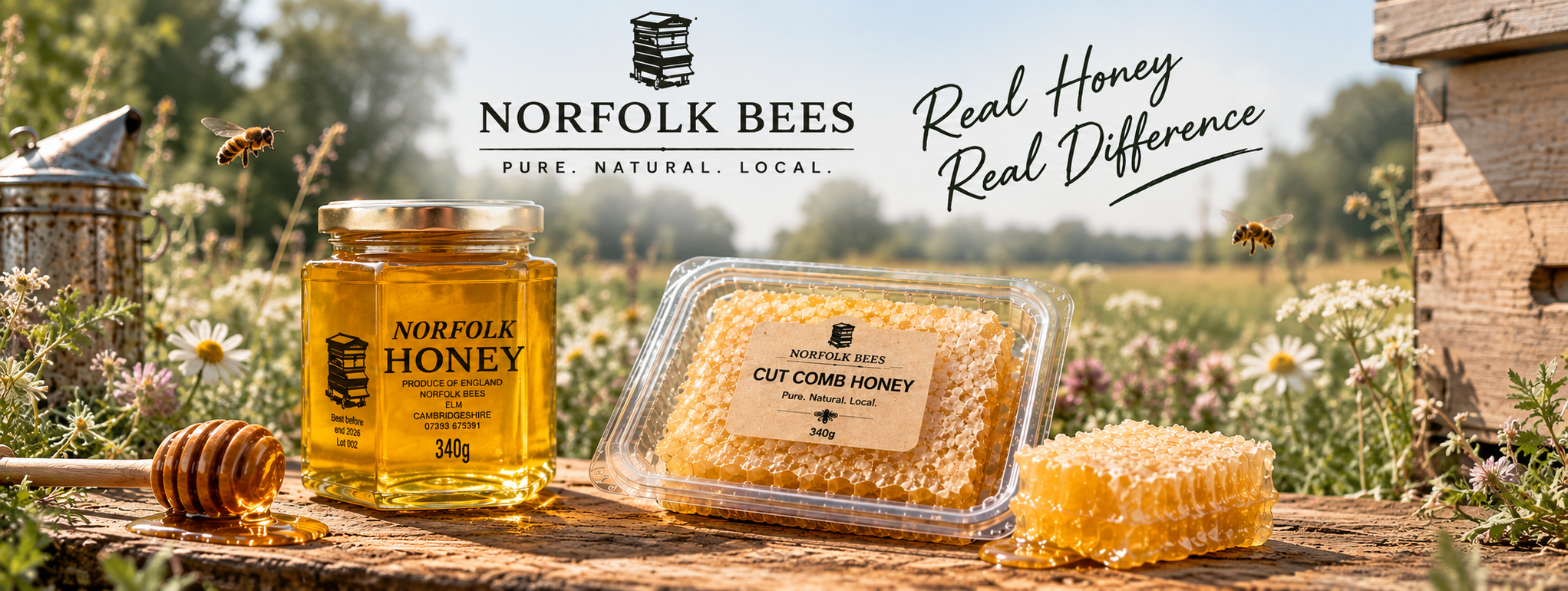 Honey products shop banner