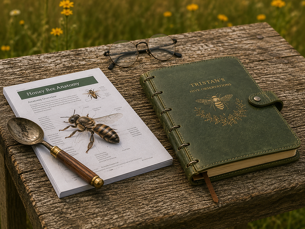 Tristan's sketchbook and journal